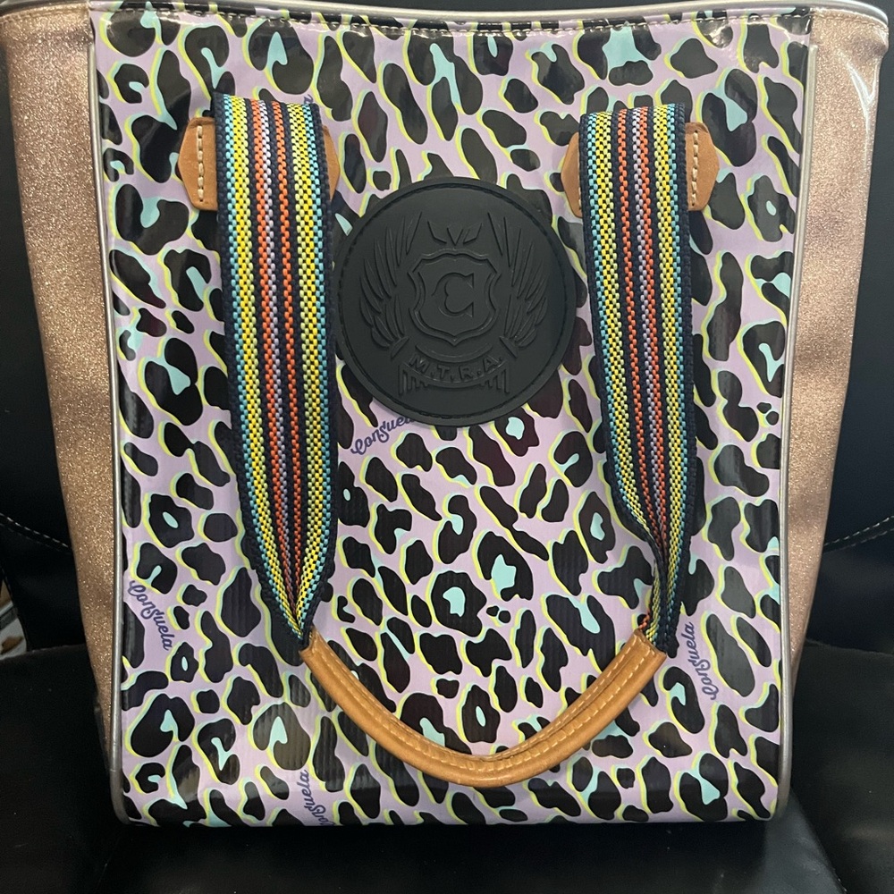 Consuela Purple and Black Bag with Durable Design